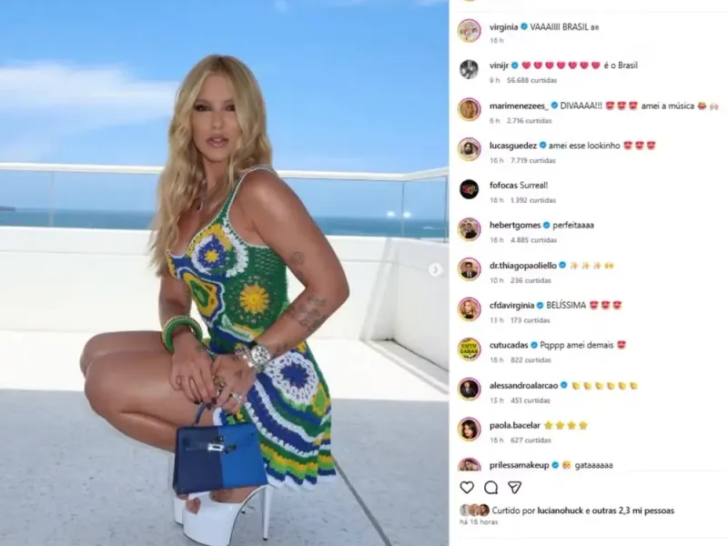Comentário de Vini Jr. em foto de Virginia Fonseca reacende rumores de volta do casal