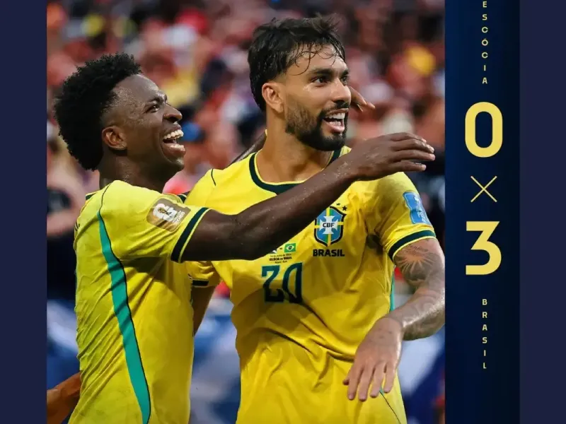 Brasil goleia a Escócia, lidera o Grupo C e vê Neymar voltar após 981 dias